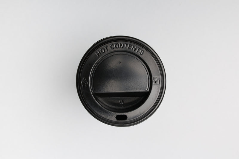 BLACK HOT CUP LID FITS 4 OZ CUP 1000/CT