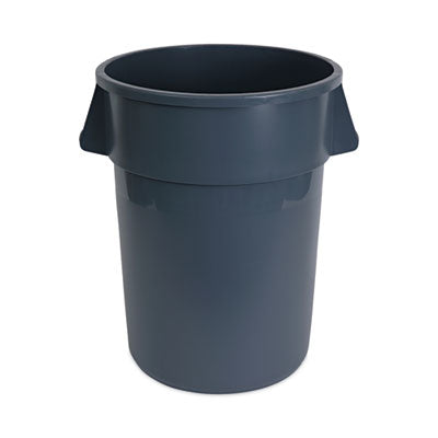 ROUND WASTE RECEPTACLE 44 GAL GRAY