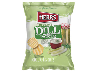HERRS CREAMY DILL PICKLE CHIP 12/2.75 OZ