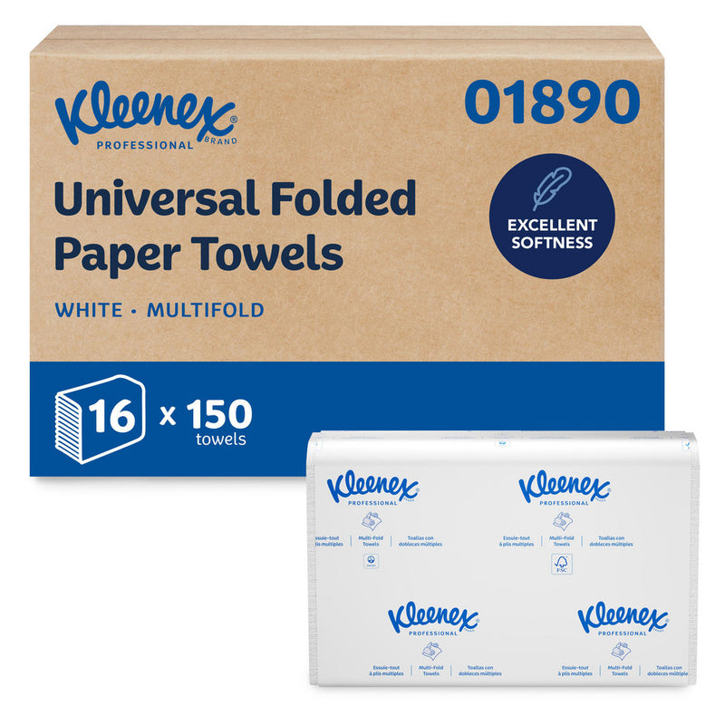 KLEENEX MULTIFOLD TOWEL 16/150 CS