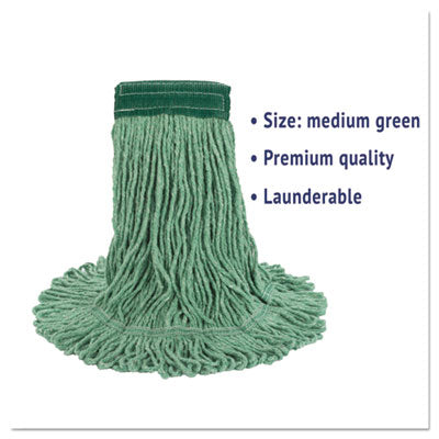 SUPER LOOP WET MOP HEAD GREEN 5" HEADBAN