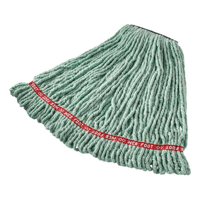 GREEN WEB FOOT MOP HEADS MEDIUM 6/CS
