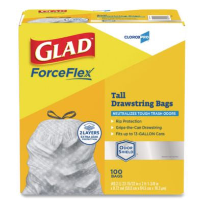 GLAD FORCE FLEX 13 GAL 100/CS