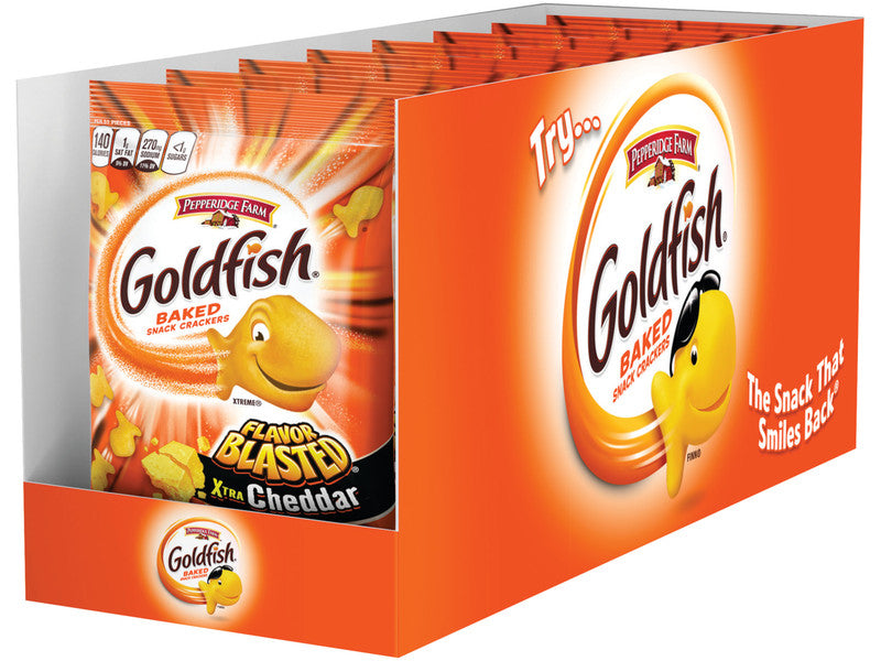 GOLDFISH XTRA CHEDDAR 8/2.45 OZ