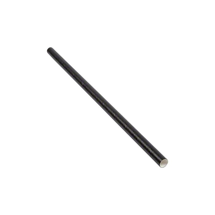 7.75" BLK SUPER JUMBO WRPD STRAW 24/300