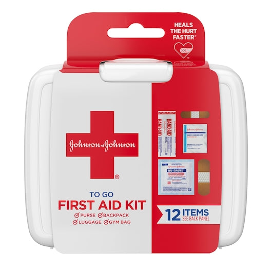 J&J 12 ITEM FIRST AID KIT 1/EA