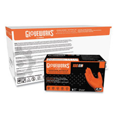 RDT ORANGE NITRILE LARGE 10/100 CS