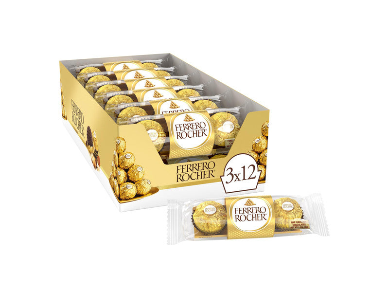 FERRERO ROCHER 3 PIECE 12 CT