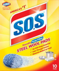 S.O.S STEEL WOOL SOAP PAD  24/4 CT