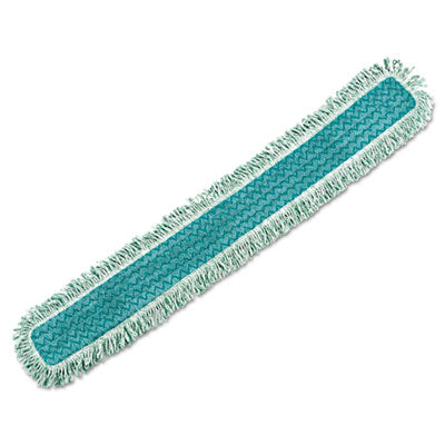 HYGEN DUST MOP HEAD W/FRINGE, GREEN  48"