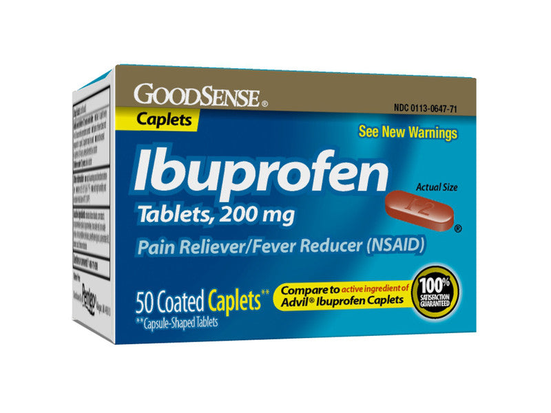 GOOD SENSE IBUPROFEN 50/CT