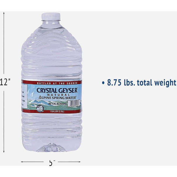 CRYSTAL GEYSER SPRING WATER 6/1 GAL