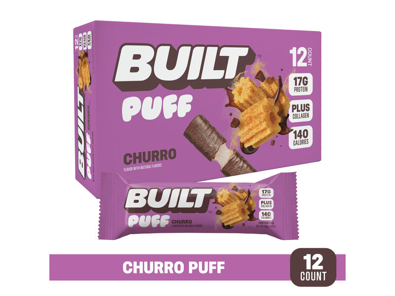 BUILT BAR CHURRO PUFF 12/1.7 OZ