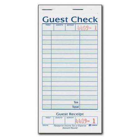 GUEST CHECK GC3632 1 PART BOOK 50/CS