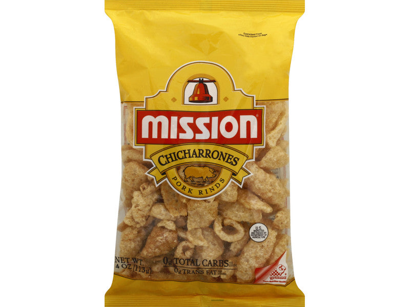 MISSION PORK RINDS PLAIN 1/ 4 OZ