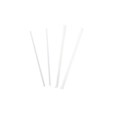 10.25" CLEAR JUMBO WRAPPED STRAW 4/500 C