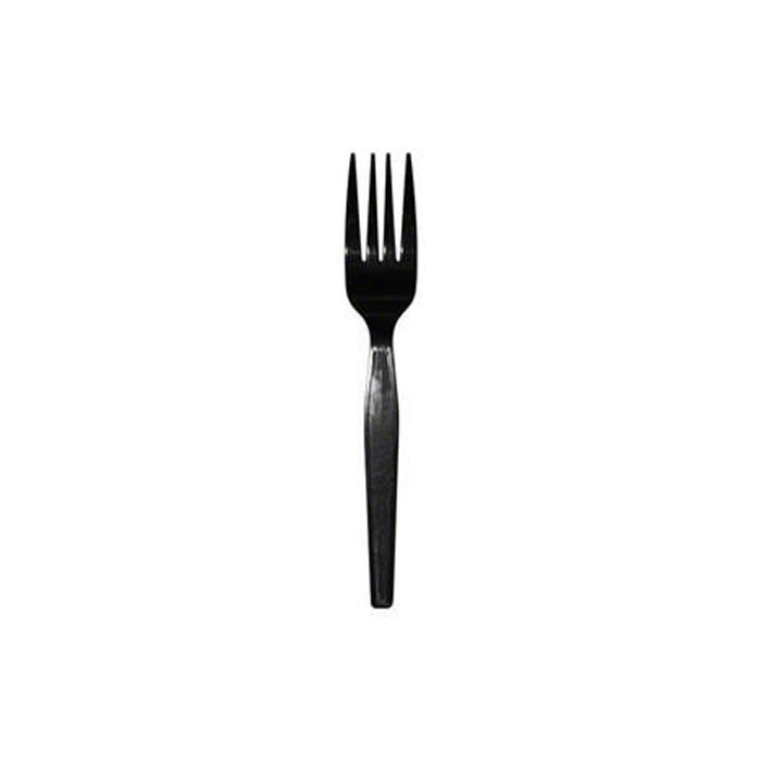 CUTLERY MID HEAVY BLACK PS FORK 1000/CS