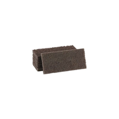 HEAVY DUTY SCOUR PAD 4.63X10, BROWN 20/C