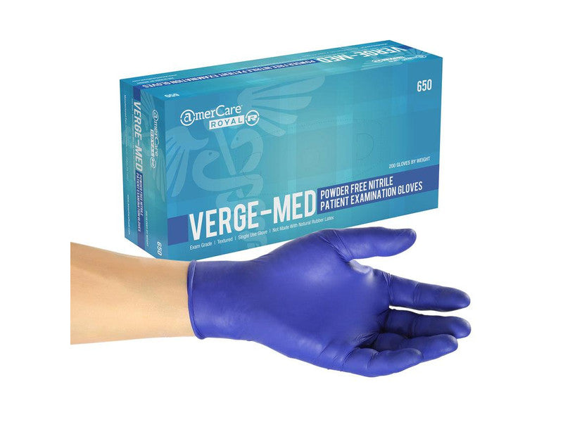MEDVERGE NITRILE EXAM GLOVES LG 10/200CS