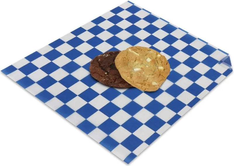 MINUE TISSUE BLUE CHECKERED 12X12