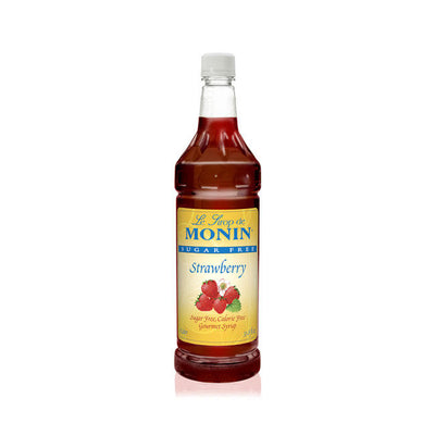 MONIN SF STRAWBERRY SYRUP 4/1 LTR