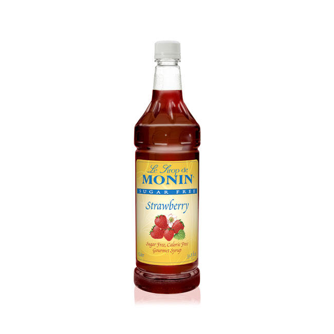 MONIN SF STRAWBERRY SYRUP 4/1 LTR