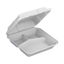 FOAM CONTAINER LARGE 3 COMP 200/CS