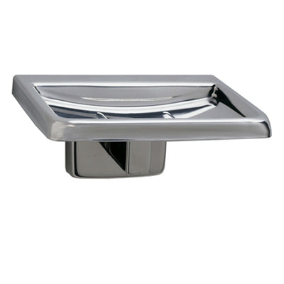 BOBRICK SOAP DISH, BRIGHT FINISH