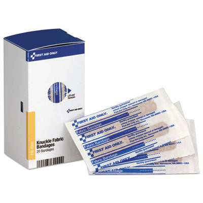FIRST AID KNUCKLE FABRIC BANDAGES 20/BOX