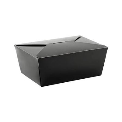 #4 BLACK FOLDED TAKEOUT BOX  160/CS
