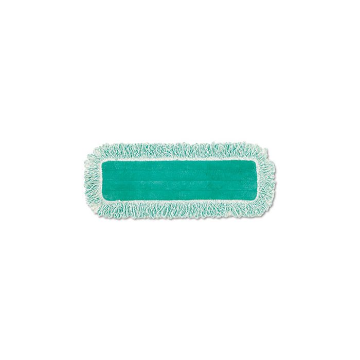 MICROFIBER DUST PAD W/FRINGE GREEN 18"