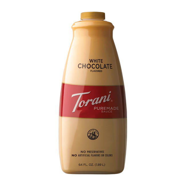 TORANI WHITE CHOCOLATE SAUCE 64 OZ