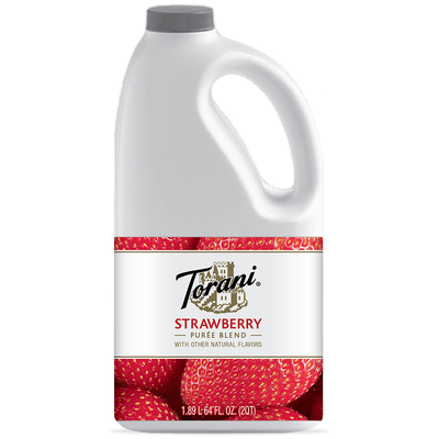 TORANI PUREE STRAWBERRY 4/64 OZ