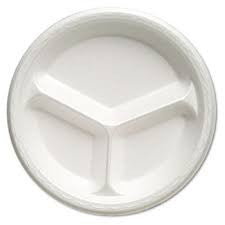 FOAM CONTAINER LARGE 3 COMP 200/CS