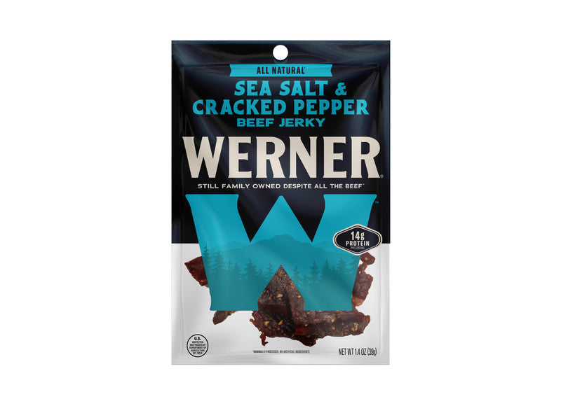 WERNER SEA SALT & CRACK PEP BF JERKY