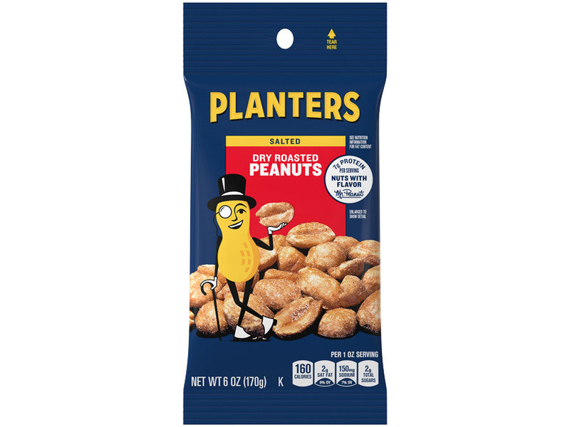 PLANTERS BAG SALTED PEANUT 6 OZ
