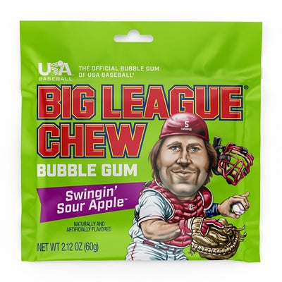BIG LEAGUE CHEW SOUR APPLE   12 CT