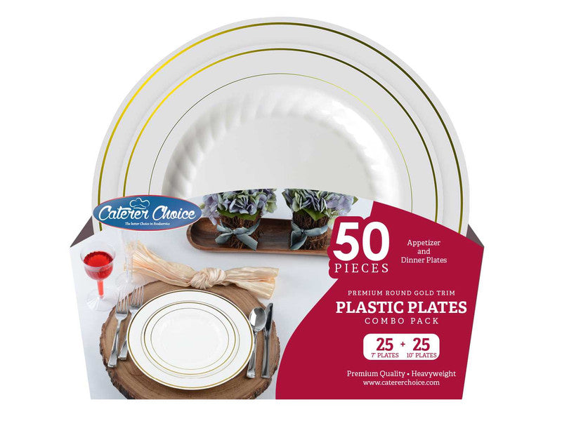 FINELINE ROUND PLATES COMBO 7.5"&10.25"
