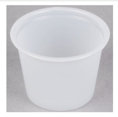 DART 1 OZ PLASTIC PORTION CUP 2500/CS
