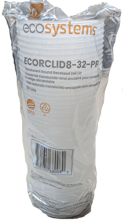 ECORCLID8-32-PP DELI LID 500/CS