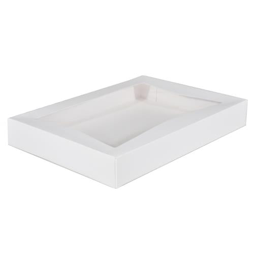 24543 DONUT BOX 16X12X2 W/ WINDOW 100/CS