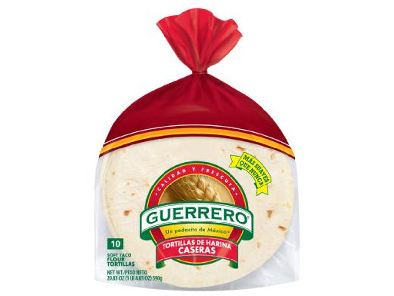 GUERRERO CASERAS 8" SOFT TACO 10/CT