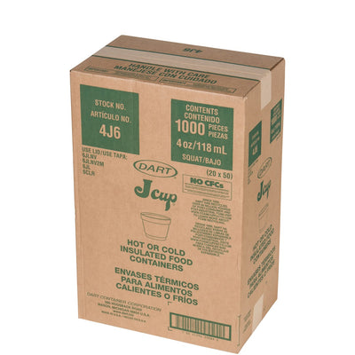 DART FOAM FOOD CONTAINER 4 OZ 1000/CS