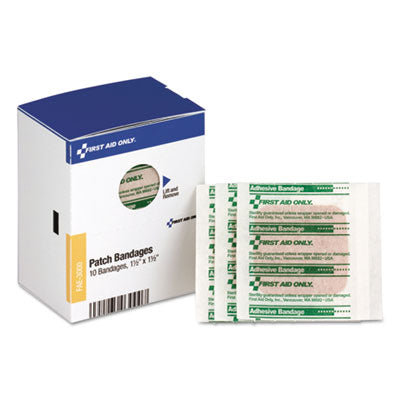 PATCH BANDAGES  1 1/2" X 1 1/2" 10/BX
