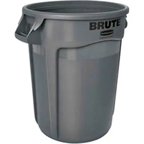 VENTED ROUND BRUTE CONTAINER 55 GAL GRAY