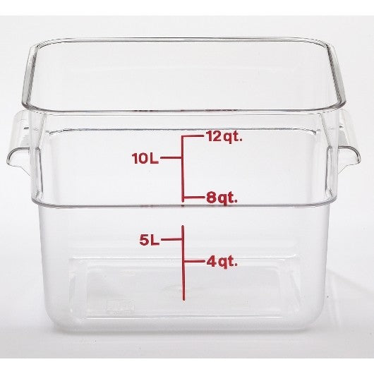 CAMBRO 12SFSCW135 12QT CONTAIN CLR 6/CS