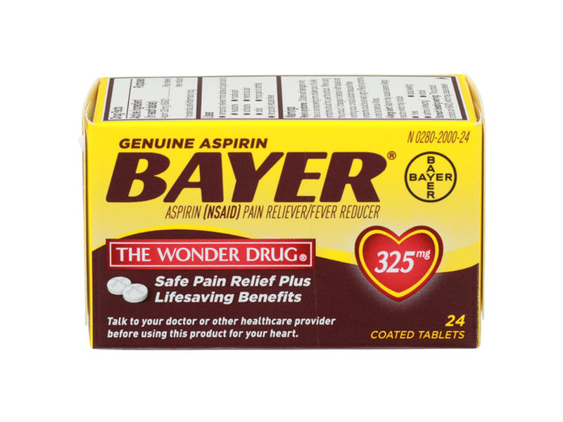 BAYER ASPIRIN TABLETS 24/CT