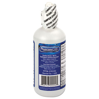 EYEWASH BOTTLE REFILL 4OZ