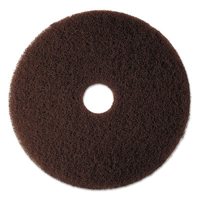 3M HIGH PROD FLOOR PADS 20" BROWN 5/CS