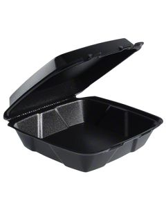 FOAM CONTAINER LARGE BLACK 1 COMP 200/CS